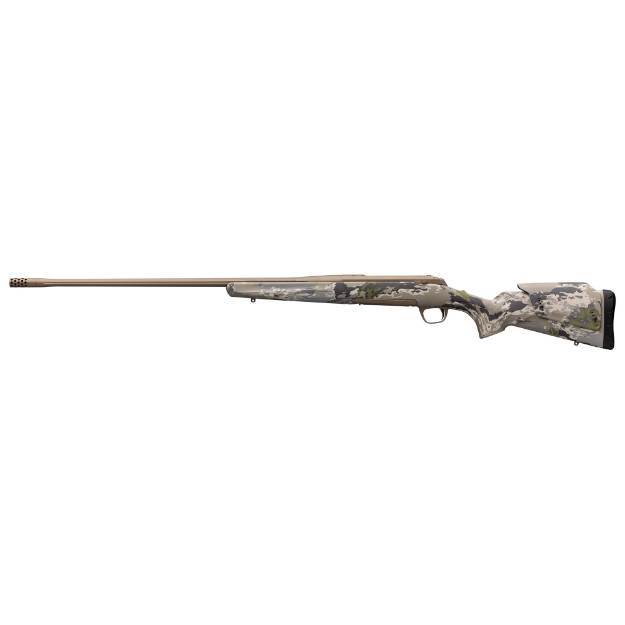 Picture of Browning X-Bolt Speed Long Range - Hunting Rifle - Bolt Action - 7MM Remington - 26" Fluted Barrel - Threaded 5/8x24 - Cerakote Finish - Smoked Bronze - OVIX Camo Stock - 3 Rounds - Right Hand 035557227