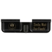 Picture of Battle Arms Development Dust Cover - Laser Engraved - Matte Finish - Black - Fits AR-15 BA-LS-DC-Smile Wait for Flash