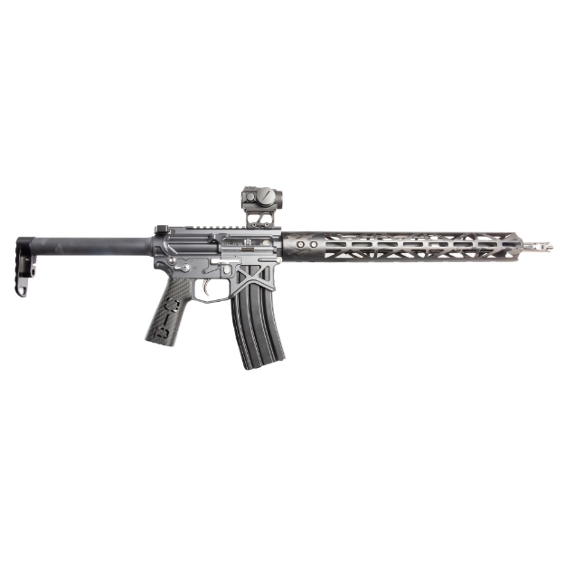 Picture of Battle Arms Development OIP - Semi-automatic Rifle - AR - 223 Remington/556NATO - 16" Barrel - Anodized Finish - Gray - Carbon Fiber MLOK Handguard - Carbon Fiber Grip - Ambidextrous - 30 Rounds - 1 Magazine - Includes Hard Case OIP-003