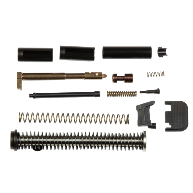 Picture of Zaffiri Precision UPK - Upper Parts Kit - For Glock 17/34 Gen 4 - Includes Firing Pin and Spring - Firing Pin Spacer Sleeve - Firing Pin Channel Liner - Spring Cups - Safety Plunger and Spring - Extractor - Extractor Depressor Plunger Assembly - Slide Recoil Cover Plate - Guide Rod 17.34.4.UPK