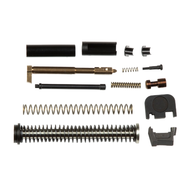 Picture of Zaffiri Precision UPK - Upper Parts Kit - For Glock 19 Gen 4 - Includes Firing Pin and Spring - Firing Pin Spacer Sleeve - Firing Pin Channel Liner - Spring Cups - Safety Plunger and Spring - Extractor - Extractor Depressor Plunger Assembly - Slide Recoil Cover Plate - Upgraded Stainless Steel Guide Rod 19.4.UPK