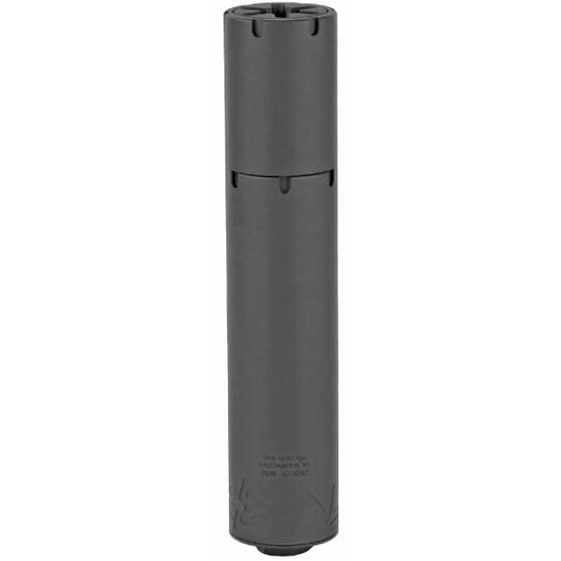 Picture of Yankee Hill Machine Co Nitro N20 - Suppressor - .17HMR-9MM/.308Win - Titanium - 6.5oz-10oz - 1.562" Diameter - 5.4" to 7.5" Long - Cerakote Black YHM-2105-28