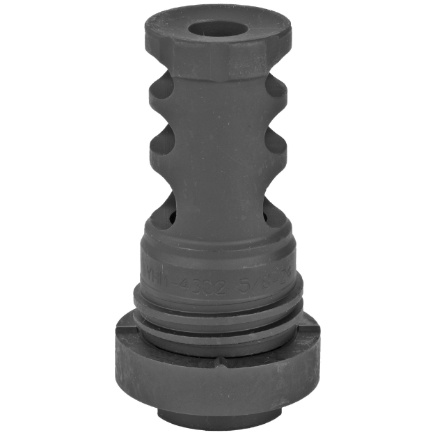 Picture of Yankee Hill Machine Co QD Muzzle Brake - 30 Caliber - 5/8X24 - Black Finish YHM-4302-MB-24A