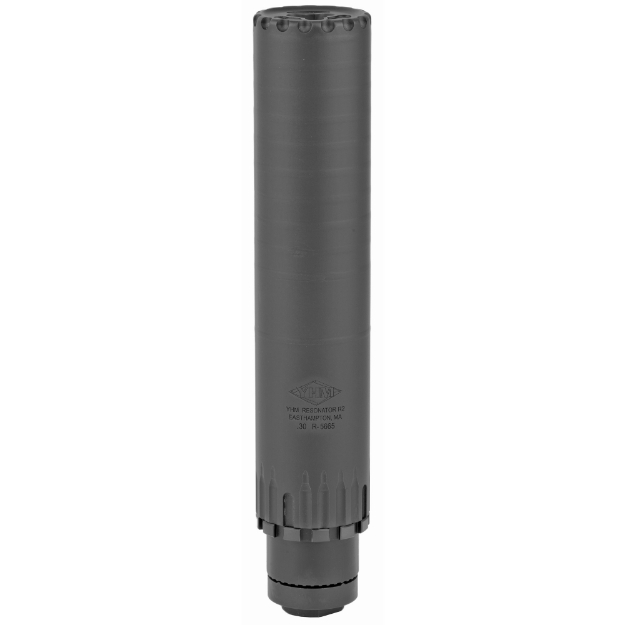 Picture of Yankee Hill Machine Co Resonator R2 Suppressor - 30 Caliber - Rifle Suppressor - 16oz - 7.825" Long - 1.562" Diameter - Black Finish - Includes Muzzle Brake (YHM-4302-MB-24A) - 5/8x24 YHM-2130-MB-24