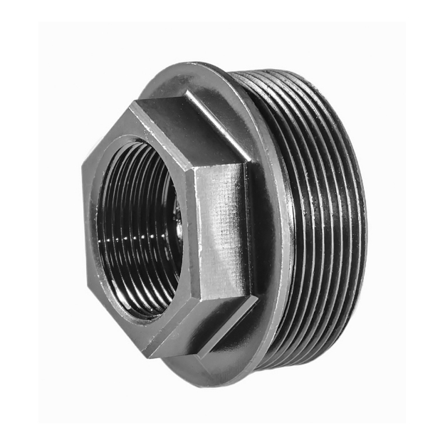 Picture of Yankee Hill Machine Co Sidewinder Direct Thread Adapter - 1/2"-36 - Converts the Sidewinder - Cobra M2 - and Cobra to Direct Thread - Black YHM-3253