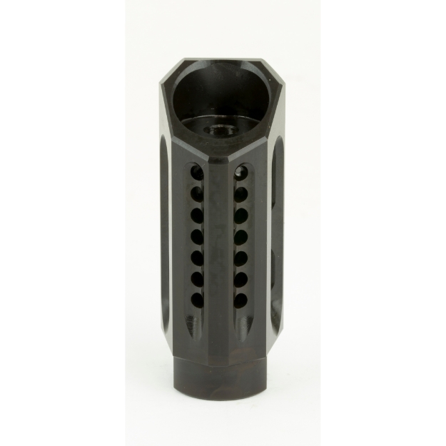 Picture of Yankee Hill Machine Co Slant Brake/Compensator - Muzzle Brake - 556NATO - Black - 1/2-28 - Fits AR-15 YHM-26-MB-A