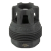 Picture of Yankee Hill Machine Co sRx Mini Muzzle Brake - 1/2-28 - Compatible with sRx Low Profile Adapter - Attaches to Suppressors with 1-3/8"x24 Thread Pitch - Black Oxide Finish YHM-4401-MB-28