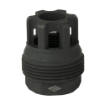 Picture of Yankee Hill Machine Co sRx Mini Muzzle Brake - 5/8-24 - Compatible with sRx Low Profile Adapter - Attaches to Suppressors with 1-3/8"x24 Thread Pitch - Black Oxide Finish YHM-4401-MB-24