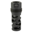 Picture of Yankee Hill Machine Co sRx Muzzle Brake - 1/2-28 - Compatible with sRx Low Profile Adapter - Attaches to Suppressors with 1-3/8"x24 Thread Pitch - Black Oxide Finish YHM-4405-MB-28