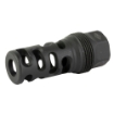 Picture of Yankee Hill Machine Co sRx Muzzle Brake - 1/2-28 - Compatible with sRx Low Profile Adapter - Attaches to Suppressors with 1-3/8"x24 Thread Pitch - Black Oxide Finish YHM-4405-MB-28