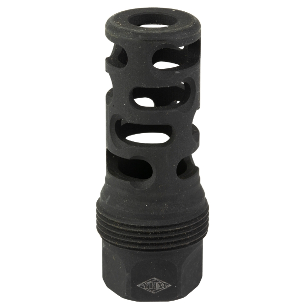 Picture of Yankee Hill Machine Co sRx Muzzle Brake - 5/8-24 - Compatible with sRx Low Profile Adapter - Attaches to Suppressors with 1-3/8"x24 Thread Pitch - Black Oxide Finish YHM-4405-MB-24