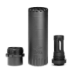 Picture of Yankee Hill Machine Co TURBO T3 Suppressor - 556NATO - Rifle Suppressor - 5.59" - Matte Finish - Black - Includes QD Mount/Flash Hider - 1/2x28 YHM-2175-28