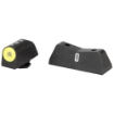 Picture of XS Sights DXT2 Big Dot Tritium Front - White Stripe Express Rear - Fits Glock 42/43 - Green with Yellow Outline GL-0011S-5Y