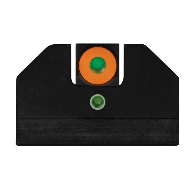 Picture of XS Sights F8 Night Sight - Fits Glock 42 and 43 - Green with Orange Outline Front - Green Rear - Tritium Front/Rear GL-F008P-5