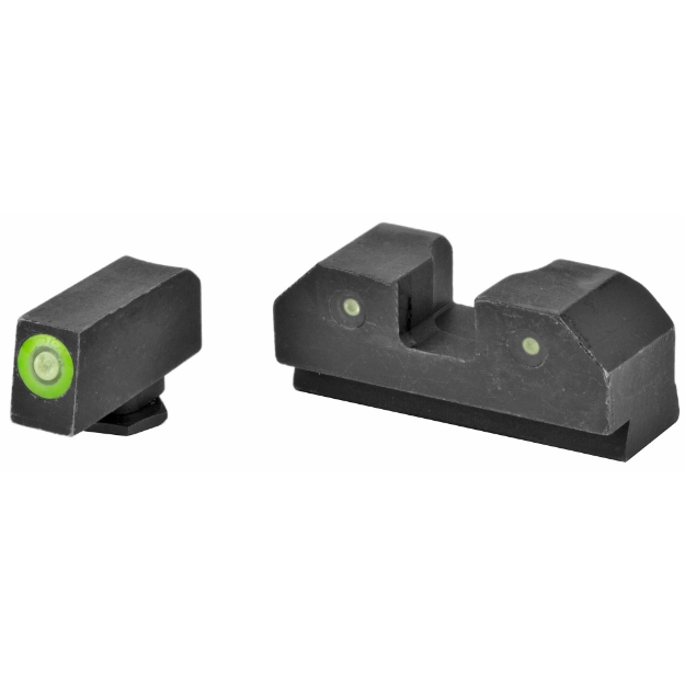 Picture of XS Sights R3D Night Sights - Green Front Dot - Fits Glock 20,21,29,30,30S,37,41 - Steel/Blued GL-R013P-6G