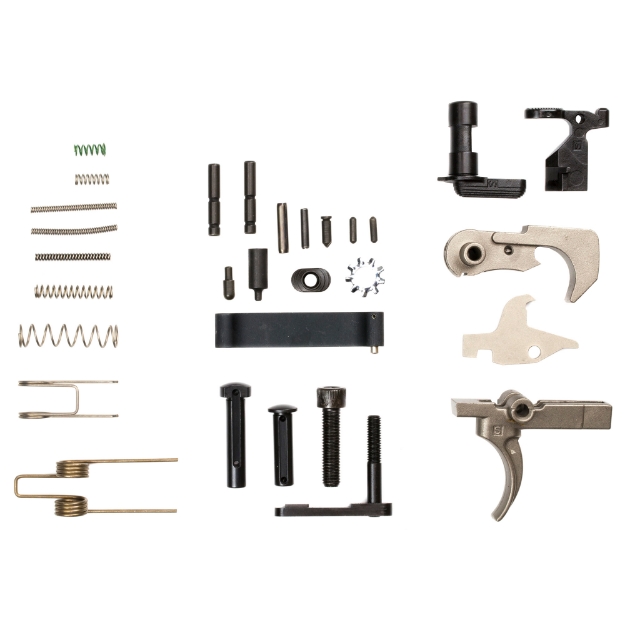 Picture of WMD Guns NiB-X Lower Parts Kit Mod 3 - FCG - Nitromet Controls - Front Pivot Pin - Rear Takedown Pin - Trigger Guard Assembly and All Necessary Pins - Detents and Springs NIBXLPKM3