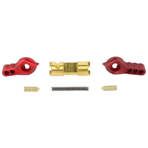 Picture of WATCHTOWER - F-1 SSK - Safety Selector Kit - Anodized Finish - Red - Includes 1 Long and 1 Short Paddle with Tumbler - Detent - Spring and 2 Screws SSK-RED