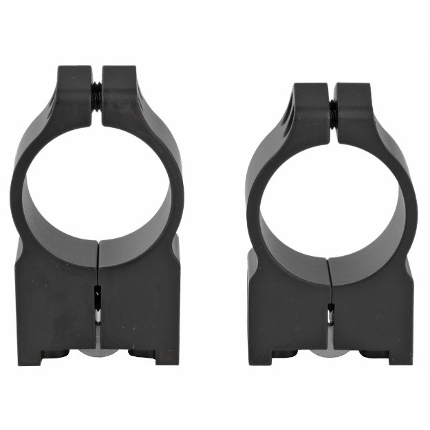 Picture of Warne Permanent Attached Fixed Ring Set - Fits Ruger M77 - 1" Medium - Matte Finish 1R7M