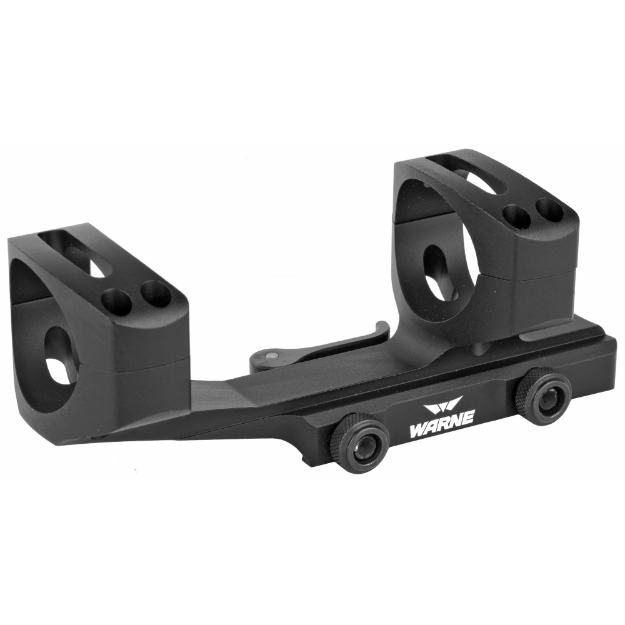 Picture of Warne Quick Detach Cantilever Mount - 34mm - Fits AR Rifles - Extended Skeletonized - Black Finish QDXSKEL34TW