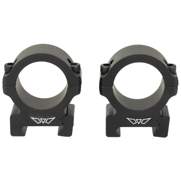 Picture of Warne Vapor Horizontal - 30mm - Medium Rings - Matte Finish - Black - Fits Picatinny V614M