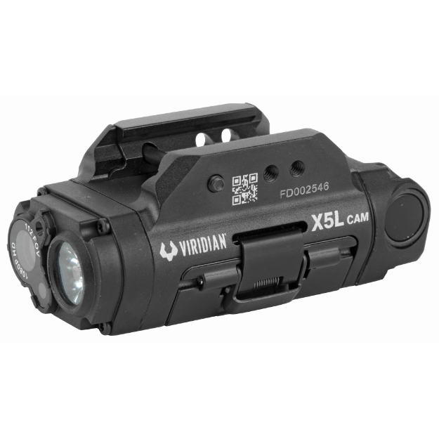 Picture of Viridian Weapon Technologies X5L Gen 3 Universal Mount Green Laser With Tactical Light (500 Lumens) and HD Camera - Features a 1080p Full-HD Digital Camera and Microphone - INSTANT-ON - Removable Rechargeable Battery - Micro USB Port for Charging and File Transfer - Waterproof - Black 990-0019