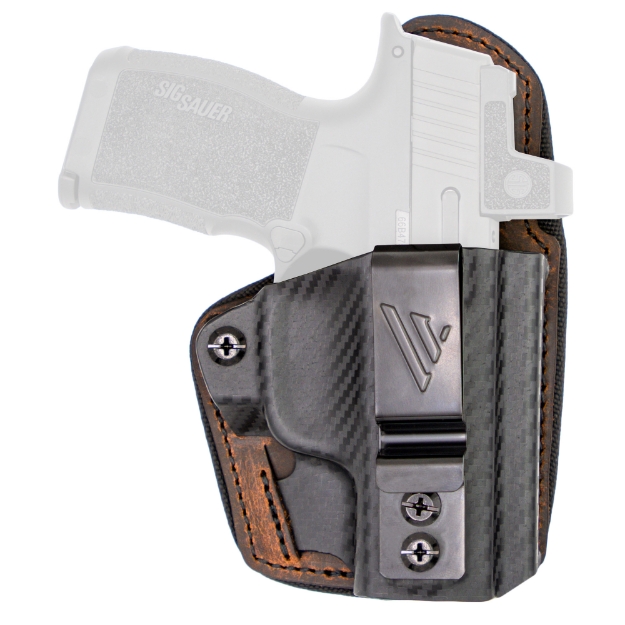 Picture of Versacarry Comfort Flex Custom - Inside Waistband Holster - Fits Sig Sauer P365 - Leather and Kydex - Distressed Brown - Right Hand CFC211365