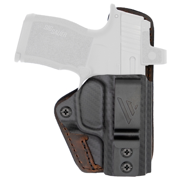 Picture of Versacarry Comfort Flex Custom - Inside Waistband Holster - Right Hand - Fits Sig P365 Macro - Distressed Leather - Brown CFC211365M