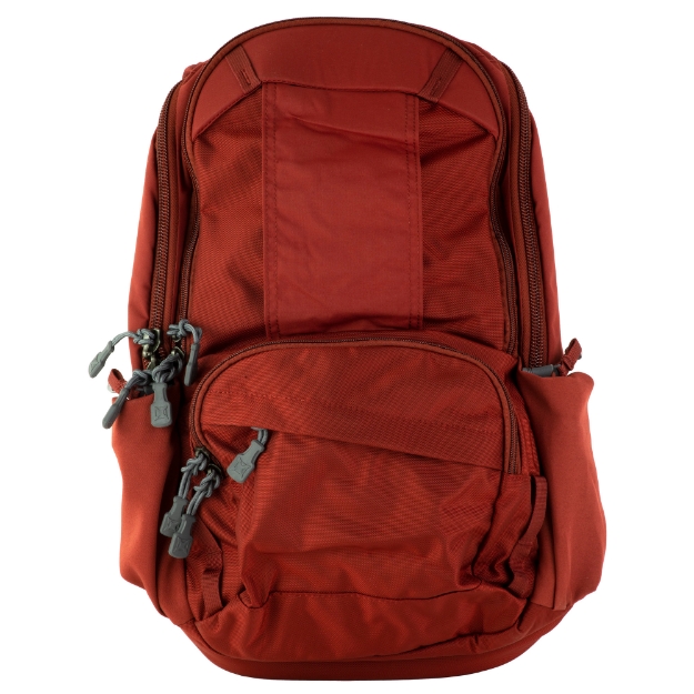 Picture of Vertx Ready Pack Gen 3 - Backpack - Brick Red - Outside Dimensions: 19"H x 11.5"W x 7.5"D - CCW Compartment: 16.5"H x 11"W x 2"D - 20L Capacity - Nylon 5037-BRD