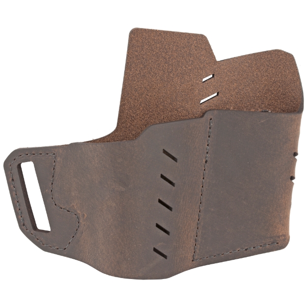 Picture of Versacarry Commander Series Water Buffalo Belt Holster - Includes Spare Mag Pouch - Fits Sub-Compact Handguns - Right Hand - Distressed Brown Leather 62103