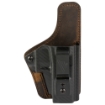 Picture of Versacarry Compound Custom Holster - Inside Waistband Holster - Right Hand - Fits Glock 19 - Distressed Leather and Polymer - Brown 1CC26-21G19