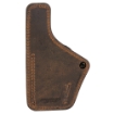 Picture of Versacarry Compound Custom Holster - Inside Waistband Holster - Right Hand - Fits Glock 43/43X - Distressed Leather and Polymer - Brown 1CC26-21G43