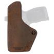 Picture of Versacarry Compound Custom Holster - Inside Waistband Holster - Right Hand - Fits S&W Shield EZ - Distressed Leather and Polymer - Brown 1CC26-21SHDEZ