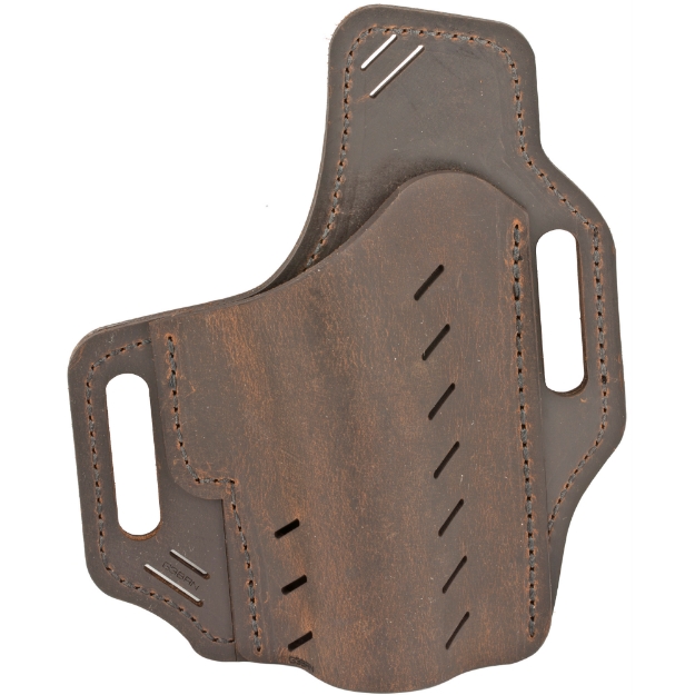 Picture of Versacarry Guardian Series Water Buffalo Belt Holster - Fits Sub-Compact Handguns with 4" Barrel - Right Hand - Distressed Brown Leather G3BRN