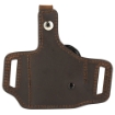 Picture of Versacarry Insurgent Thumb Break - Outside Waistband Holster - Right Hand - Fits Glock 43/43X - Distressed Leather and Polymer - Brown INSTCF201G43