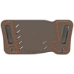 Picture of Versacarry Orion IWB/OWB Holster - Fits Most Single Stack and Sub-Compact Semi-Automatic Pistols - Distressed Brown Color - Water Buffalo Leather - Right Hand 22103