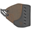 Picture of Versacarry Pocket Holster - Fist Small 1911 Pistols - Black and Distressed Brown Color - Water Buffalo Leather - w/ Kydex Retention Hooks - Ambidextrous PK22