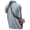 Picture of Versacarry Shoulder Holster Deluxe - Fits Full Size Pistols - Leather and Kydex - Distressed Brown - Right Hand SH21