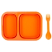 Picture of UST - Ultimate Survival Technologies FlexWare Mess Kit - Orange - Collapsible - 2.75"x8.4"x5.9" Extended - Dishwasher and Microwave Safe - Can Withstand Temperatures up to 212 degrees Fahrenheit - Reusable Fork and Spoon Combo that Fits into the Lid Included 1146792