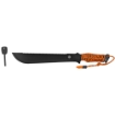 Picture of UST - Ultimate Survival Technologies Paracuda Pro Machete - Plain Edge - Black Oxide Finish - Orange ParaTinder Grip 1156909