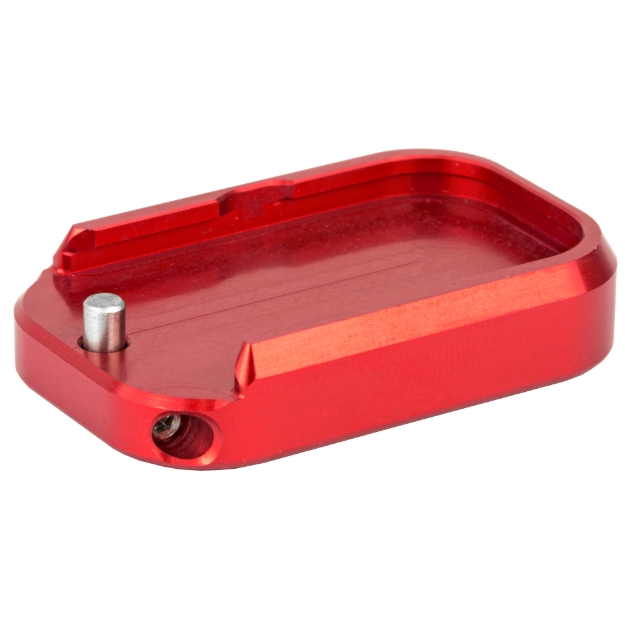 Picture of Taran Tactical Innovation Base Pad For Glock +0 - 9/40 Double Stack - Red Finish GBP940-3S