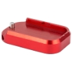 Picture of Taran Tactical Innovation Base Pad For Glock +0 - 9/40 Double Stack - Red Finish GBP940-3S