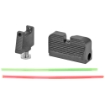 Picture of Taran Tactical Innovation Ultimate Fiber Optic Sight Set - Fits Glock MOS Standard Height - Black Finish GSSF-002