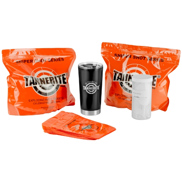 Picture of Tannerite 10 LB Gift Pack - 10 Pounds of Tannerite - 20 Load Your Own Targets - 1 Tannerite Tumbler GPACK10