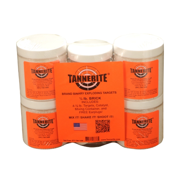 Picture of Tannerite Half Brick - Target - 1/2 Pound - 4 Pack 1/2 BR