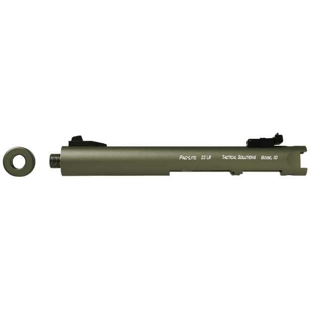 Picture of Tactical Solutions Pac-Lite - 4.5" Threaded Barrel - Fits Ruger Mark I - II - III and 22/45 Series Pistols - OD Green PL4.5TENF-04