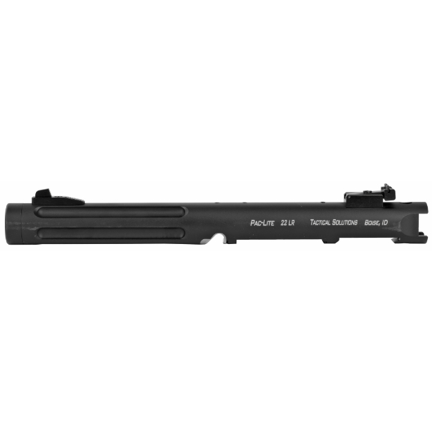 Picture of Tactical Solutions Pac-Lite IV - 6" Threaded and Fluted Barrel - For Ruger Mark IV and Mark IV 22/45 Series Pistols - Matte Black Finish PLIV6TEMBRF