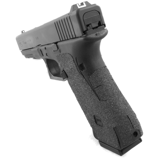 Picture of TALON Grips Inc Granulate - Grip - Adhesive Grip - Fits Glock Gen4 17 - 22 - 24 - 31 - 34 - 35 - 37 Medium Backstrap - Black 114G