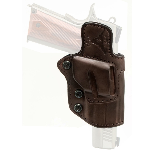 Picture of Tagua Ambi Lock OR - OWB Belt Holster - Leather - Black - Fits Glock 17/22 - Optics Ready - Ambidextrous TX-LOCK-R-OWB-300