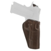 Picture of Tagua Clip On OWB - Multifit Holster - Fits Most Double Stack Subcompact Semi-automatic Pistols - Right Hand - Leather Construction - Brown TX-CO-OWB-642