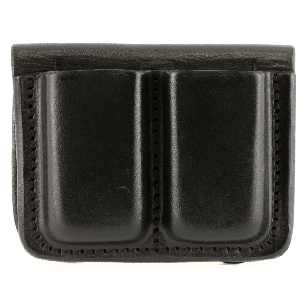 Picture of Tagua MC6 Double Mag Carrier - Fits Glock 42 & 43 Magazines - Black Leather - Ambidextrous MC6-014